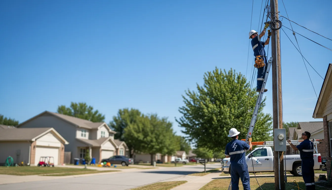 Residential electrician providing installation services in Walnut, IA